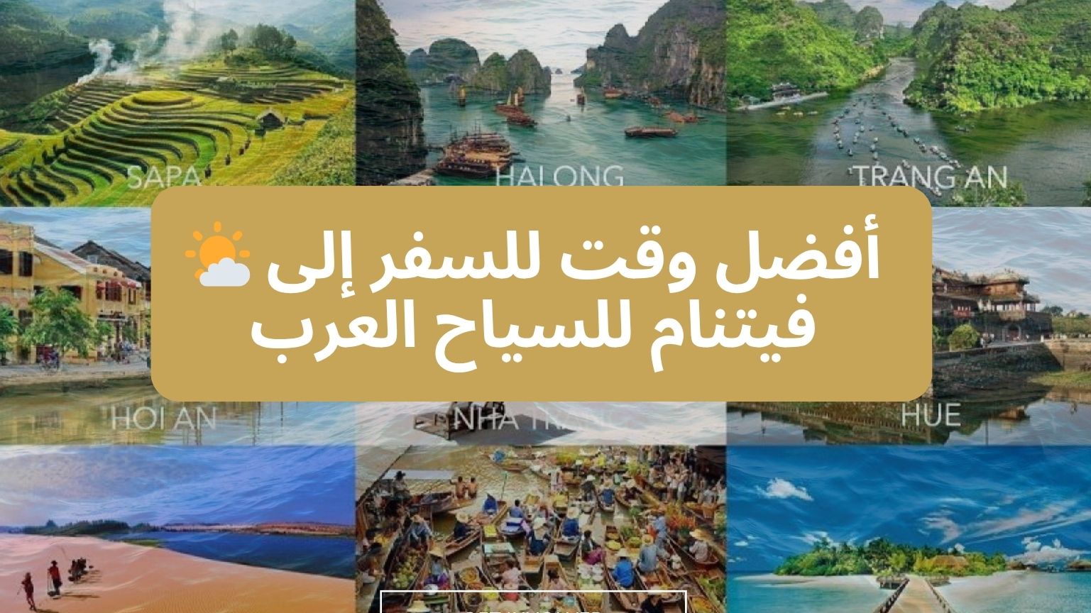 🌤️ أفضل وقت للسفر إلى فيتنام للسياح العرب
